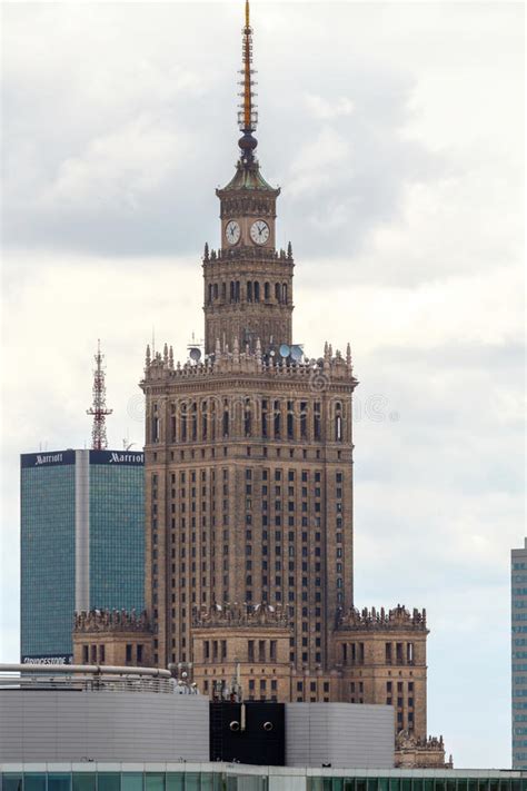 Warsaw The City Center With The Palace Of Culture And Science