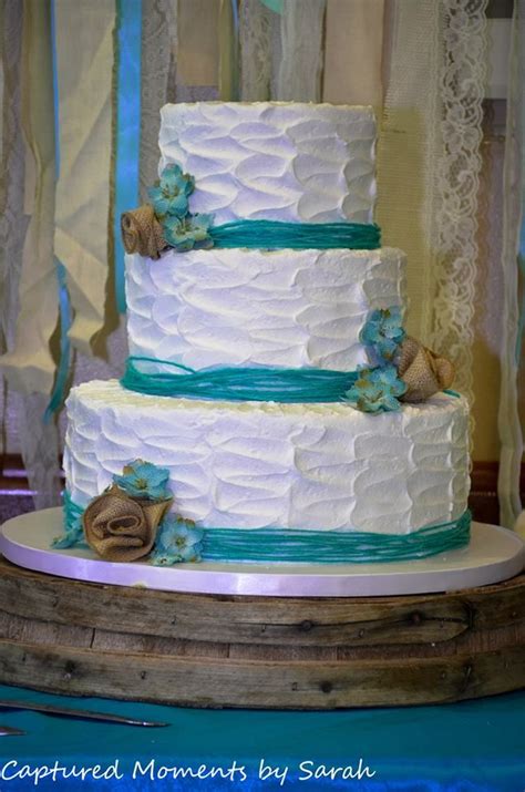 Country Wedding Aqua Turquoise And Burlap Wedding It Was Awesome