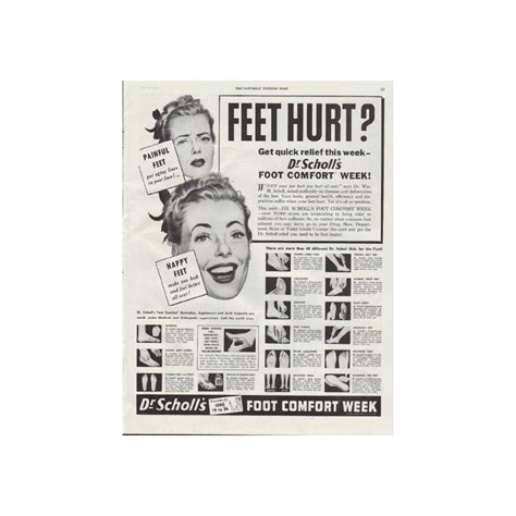 Dr Scholl S Vintage Ad Feet Hurt