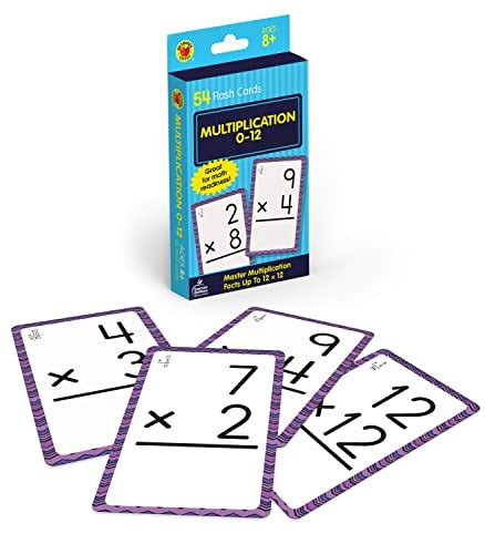 Buy Carson Dellosa Multiplication Flash Cards 3rd Grade 4th Grade And