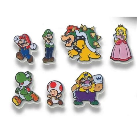 Set Of 7 Super Mario Collector Pins Gamedealdaily