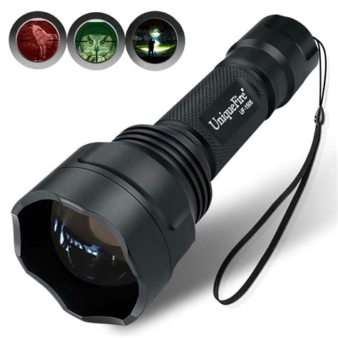 Uniquefire 1505 50mm Lens Xre Green Red White Led Light Led Flashlight