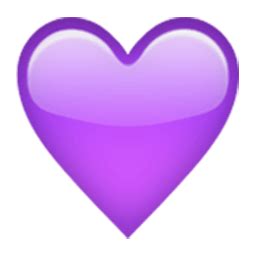 Purple Heart Emoji For Facebook Email Sms Id Emoji Co Uk