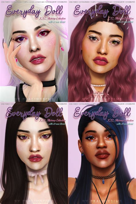 Install Everyday Doll Xxl Makeup Collection The Sims 4 Mods Curseforge