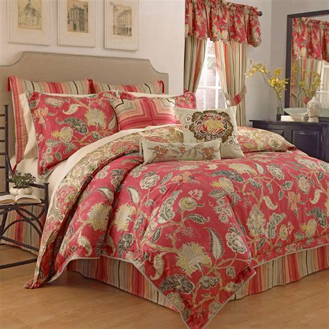 Start with a queen comforter set, which comes with queen bed sheets, pillowcases or shams and a quilt or. Waverly Eastern Myth Radish 4pc Queen Comforter Set - Home ...