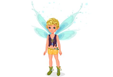 Little Cute Boy Fairy 534169 Vector Art At Vecteezy