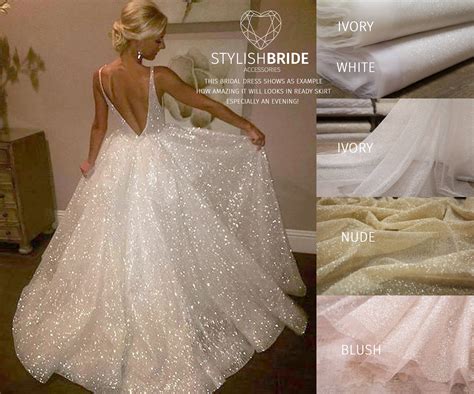 Amazing Sparkle Shimmering Tulle Skirt Bridal Glitter Evening Etsy