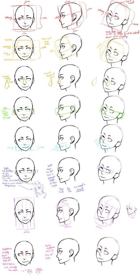 Face Layout Drawing Tutorial Drawings Face Drawing
