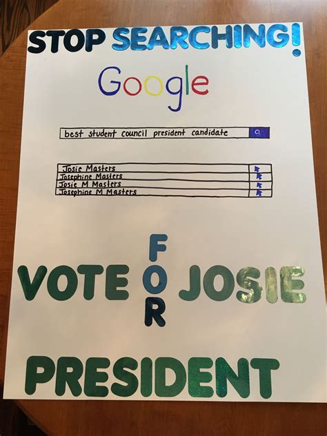 Student Council Campaign Poster Ideas | Student council campaign