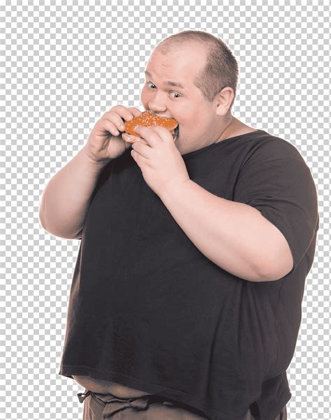 رجل يأكل همبرغر ، رجل يأكل سمين ، رجل سمين الزى والغذاء واللياقة