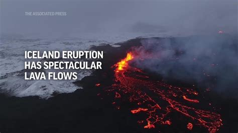 Drone Footage Of Iceland Volcano Eruption Shows Spectacular Lava Flow