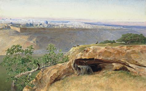 Edward Lear 1812 1888 Jerusalem Looking North West Christies