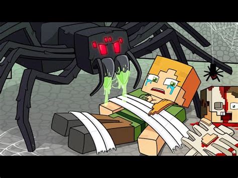 GIANT SPIDER MUTANT And ALEX ORIGIN STORY Minecraft Animation YouTube