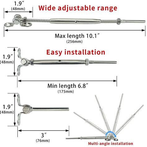 China Stainless Steel Cable Railing Toggle Kits Fittingstainless Steel