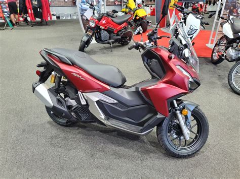 New 2024 Honda Adv160 Red Metallic Scooters In Moon Township Pa 000226