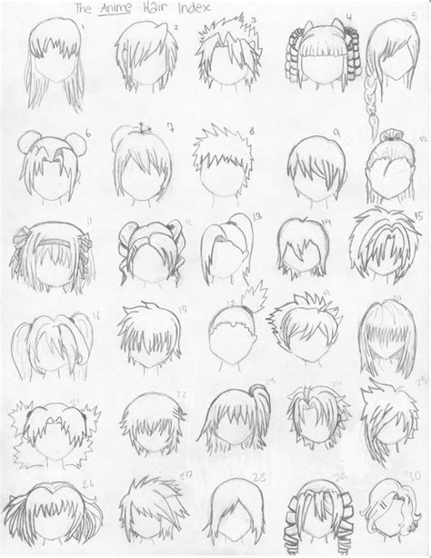 8 step anime boy s head face drawing tutorial animeoutline. How to Draw Anime Hairstyles | Hairstylescut.com