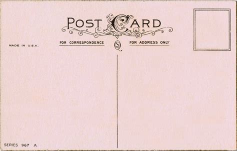 Free Printable Post Card Printable Templates
