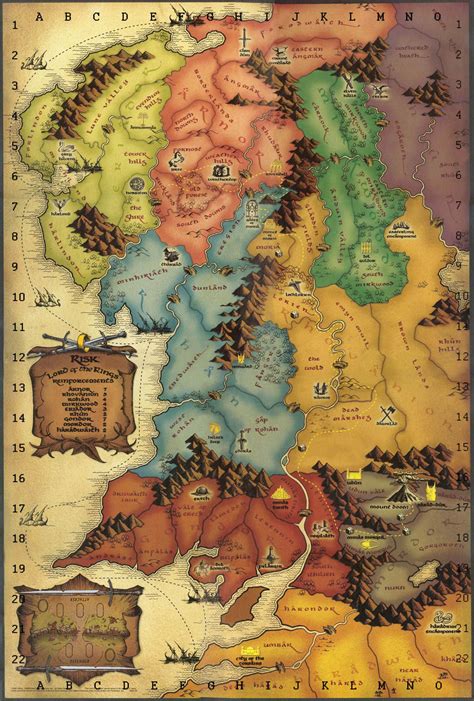 Entire Lord Of The Rings Map Map Earth Middle Lord Rings Lands Undying