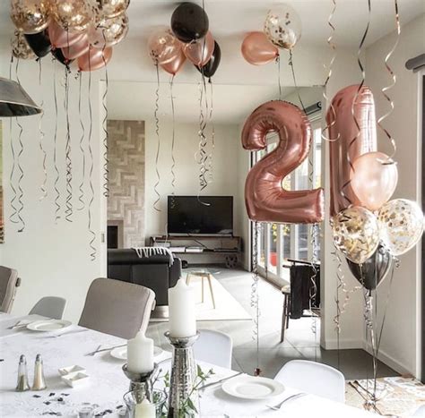 Rose Gold 21st Birthday decor set | Jumbo 21 Big number| 21st Birthday