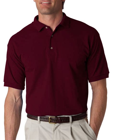 Gildan Mens 100 Cotton Button Placket Short Sleeve Polo Shirt Pack Lot