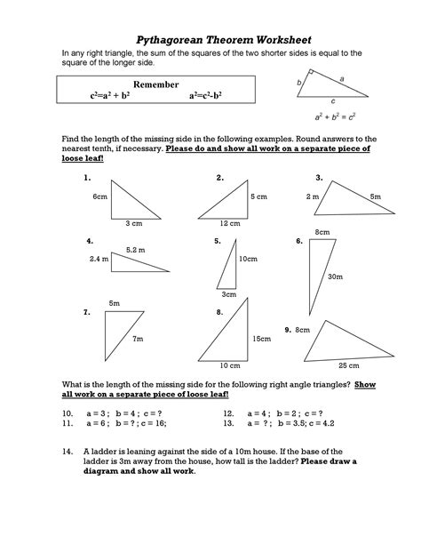Https://flazhnews.com/worksheet/practice Pythagorean Theorem Worksheet
