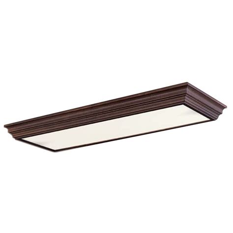 If directly attached to a solid surface the ballast will over heat and may turn off to cool down. Shop Portfolio 48-in Flush Mount Fluorescent Light at ...