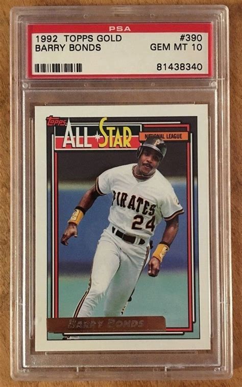 Barry bonds' career may forever be under a cloud of controversy due to the ped scandal of the late 1990's and early 2000's. Auction Prices Realized Baseball Cards 1992 Topps Gold Barry Bonds