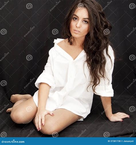Beautiful Brunette Girl Stock Photo Image Of Haircare