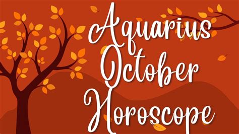 Aquarius October Horoscope Boss Energy Youtube