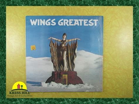 Wings Greatest Hits Vinyl Record 1978