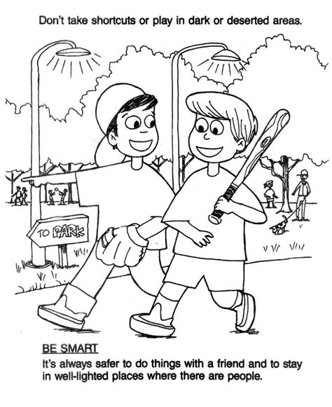 Child Safety Coloring Pages Free Printable Coloring Pages For Kids