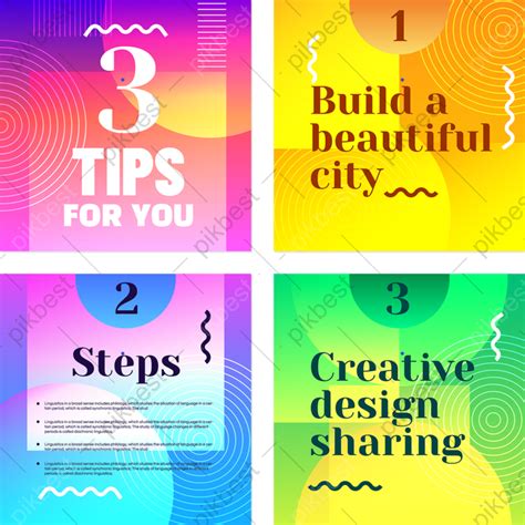 Tips Color Slogan Instagram Post Group Image Eps Free Download Pikbest