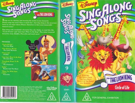 Disney Sing Along Songs Vhs Lot Of Tapes Vintage S Lion King Dr My