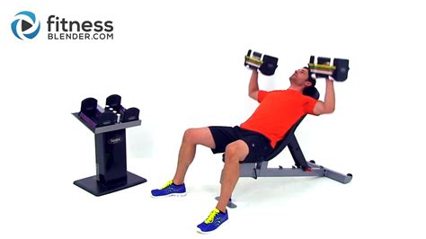 Chest And Back Superset Workout At Home Dumbbell Workout For Strength And Size Fitness Blender