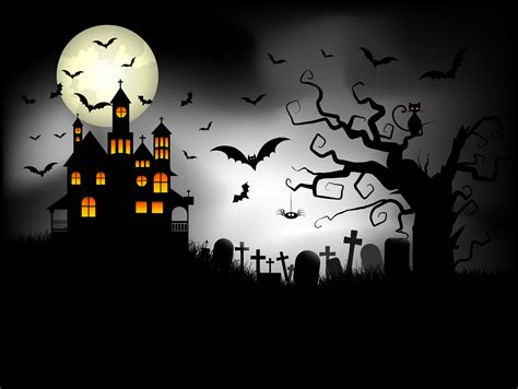 Haunted House Vector Art Icons And Graphics For Free Download