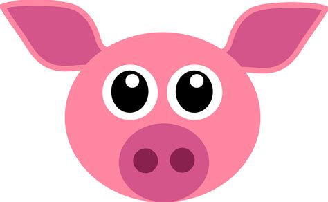 Cute Cartoon Pig Face Clipart Best