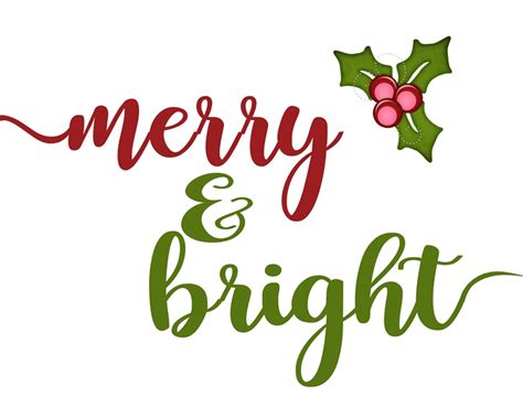 Merry And Bright Printable The Idea Door