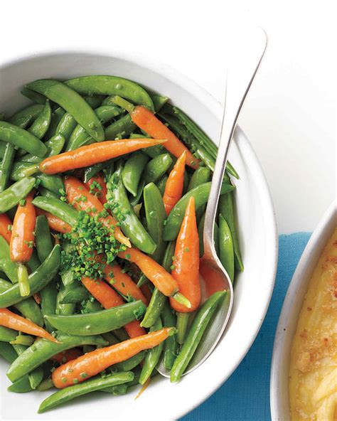 Buttered Snap Peas And Carrots Recipe Martha Stewart