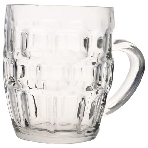2 4 6 X 285ml Beer Lager Glass Pint Stein Tankard Glasses Dimpled Ale Mug Set Ebay