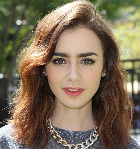 The Secret To Lily Collins Hair Color How To Dye Black Hair Brown