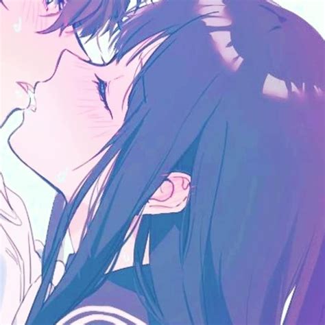 Anime kissing matching pfp Pin by kayo ω on matching icons in