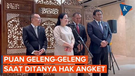 Puan Geleng Geleng Kepala Saat Ditanya Soal Hak Angket Pemilu