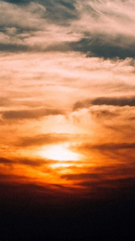 Sky Clouds Cloudy Sunset Iphone Wallpapers Hd Sunset