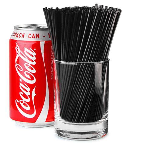 Black Sip Straws 5 Inch 3mm Bore Drinking Straws
