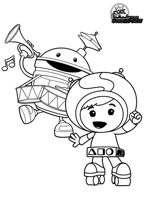 Geo And Bot From Team Umizoomi Coloring Page Color Luna Team Umizoomi