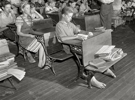 Shorpy Historical Picture Archive Barefoot Scholars 1940 High