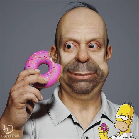 These Creepy Realistic Recreations Of The Simpsons Characters Will