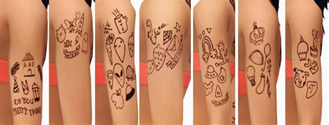 Sims 4 Content Femmesim Heres Some Left Arm Tattoos For Your