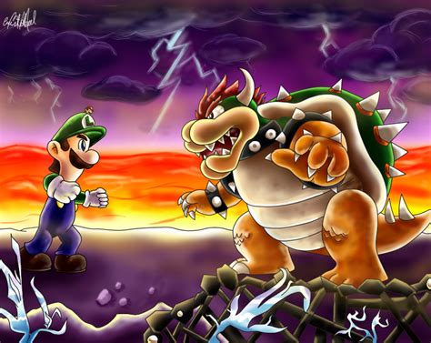 Giant Showdown Luigi Vs Bowser By Chris900j On Deviantart