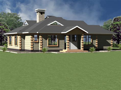 Four Bedroom Bungalow House Plans In Kenya Hpd Consult